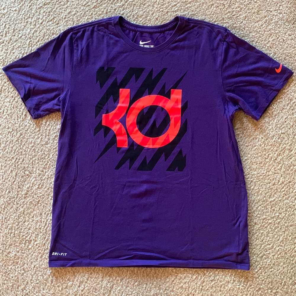 Purple Nike Dri-fit Kevin Durant Logo Tee